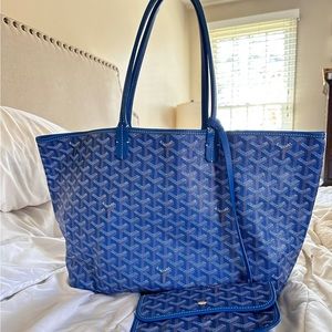 Goyard St. Louis Tote PM in Sky Blue